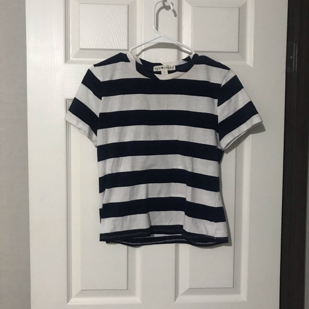 Striped Eye Candy shirt
